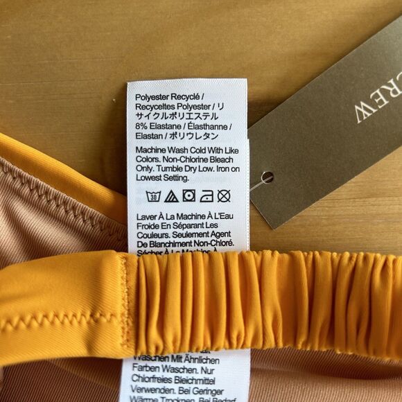 J. Crew Women’s Orange Scrunchie Strap Bikini Bottom XL - Picture 4 of 5